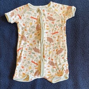 Mori Animal Print Baby Romper